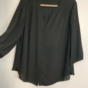 NYDJ Elegant Black Blouse